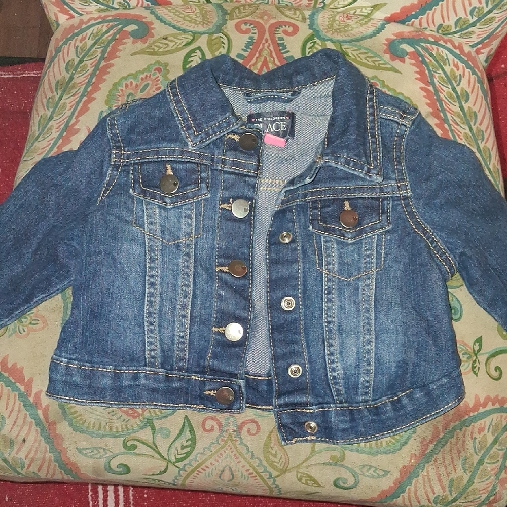 The Children's Place Dark Blue Denim Jacket for Kids